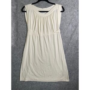 Lewis Cho Womens Empire Waist Sleeveless Mini Dress Ivory Cream Rayon Blend S